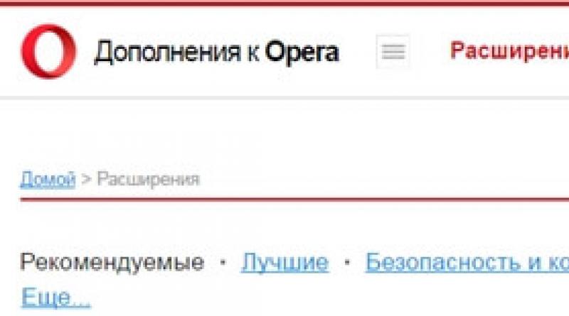საუკეთესო თარჯიმანი გაფართოებები Opera ბრაუზერის გაფართოების გვერდის მთარგმნელში